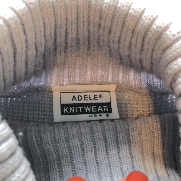 Adele Nordic print lavender turtleneck sweater - Picture 2 of 9